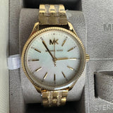 Michael Kors Lexington Three Hand White Dial Gold Steel Strap Watch For Women - MK4492 Buy Now By Michael Kors