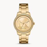 Michael Kors Tibby Three Hand Gold Dial Gold Steel Strap Watch For Women - MK6879 Buy Now By Michael Kors