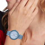 Tommy Hilfiger Joy Chronograph Blue Dial Blue Steel Strap Watch For Women - 1782535 Buy Now By Tommy Hilfiger