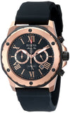 Bulova Marine Star Chronograph Black Dial Black Rubber Strap Watch for Men - 98B104 Buy Now By Bulova