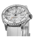 Breitling Superocean Automatic 36 White Dial White Rubber Strap Watch for Men - A17377211A1S1 Buy Now By Breitling