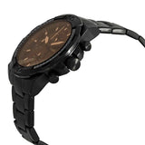 Fossil Bronson Chronograph Black Dial Black Steel Strap Watch for Men - FS5851 Buy Now By Fossil