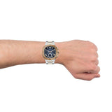 Guess Headliner Multifunction Blue Dial Two Tone Steel Strap Watch For Men - GW0572G4 Buy Now By Guess