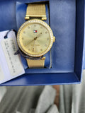 Tommy Hilfiger Lynn Quartz Gold Dial Gold Mesh Bracelet Watch For Women - 1781864 Buy Now By Tommy Hilfiger