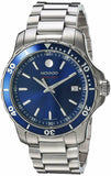 Movado Series 800 Blue Dial Silver Steel Strap Watch For Men - 2600137 Buy Now By Movado