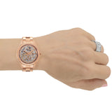 Fossil Rye Automatic Skeleton Rose Gold Dial Rose Gold Steel Strap Watch for Women - BQ3754 Buy Now By Fossil