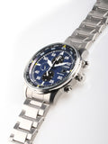Citizen Eco Drive Chronograph Blue Dial Silver Stainless Steel Watch For Men - CA0690-88L Buy Now By Citizen