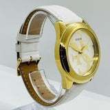 Guess G-Twist Gold Dial White Rubber Strap Watch for Women - W0911L7 Buy Now By Guess