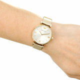 Emporio Armani Retro Gold Dial Gold Mesh Bracelet Watch For Women - AR1957 Buy Now By Emporio Armani