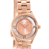 Marc Jacobs Tether Transparent Rose Gold Dial Rose Gold Steel Strap Watch for Women - MBM3417 Buy Now By Marc Jacobs