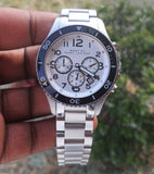 Marc Jacobs Rock Chronograph White Dial Silver Steel Strap Watch for Men - MBM5027 Buy Now By Marc Jacobs