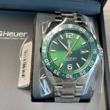 Tag Heuer Formula 1 Quartz Green Dial Silver Steel Strap Watch for Men - WAZ1017.BA0842 Buy Now By Tag Heuer