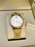 Versace V-Twist White Dial White Leather Strap Watch for Women - VELS00419 Buy Now By Versace