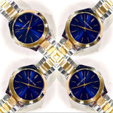 Michael Kors Slim Runway Blue Dial Two Tone Steel Strap Watch for Women - MK3479 Buy Now By Michael Kors
