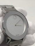 Movado Bold Crystal Dot Silver Dial Silver Steel Strap Watch For Women - 3600334 Buy Now By Movado