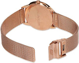 Calvin Klein Minimal Black Dial Rose Gold Mesh Bracelet Watch for Women - K3M2262Y Buy Now By Calvin Klein