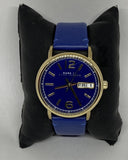 Marc Jacobs Fergus Blue Dial Blue Leather Strap Watch for Women - MBM8650 Buy Now By Marc Jacobs