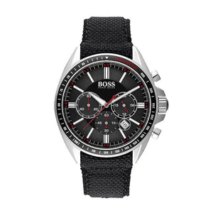 Hugo Boss Driver Black Dial Black Leather Strap Watch for Men -1513087 Buy Now By Hugo Boss