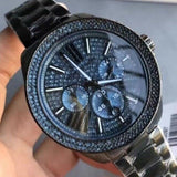 Michael Kors Wren Chronograph Quartz Blue Dial Grey Steel Strap Watch For Women - MK6097 Buy Now By Michael Kors