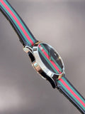 Gucci G Timeless Quartz Black Dial Multicolored Black Leather Strap Watch For Men - YA1264079 Buy Now By Gucci