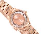 Marc Jacobs Tether Transparent Rose Gold Dial Rose Gold Steel Strap Watch for Women - MBM3417 Buy Now By Marc Jacobs