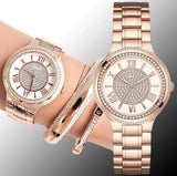 Guess Madison Diamonds White Dial Rose Gold Steel Strap Watch for Women - W0637L3 Buy Now By Guess