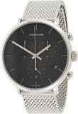 Calvin Klein High Noon Chronograph Black Dial Silver Mesh Bracelet Watch for Men - K8M27121 Buy Now By Calvin Klein