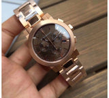 Burberry The City Grey Dial Rose Gold Steel Strap Unisex Watch - BU9754 Buy Now By Burberry