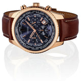 Guess Persuit Chronograph Blue Dial Brown Leather Strap Watch for Men - W0500G1 Buy Now By Guess