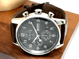 Hugo Boss Navigator Grey Dial Brown Leather Strap Watch for Men - 1513494 Buy Now By Hugo Boss