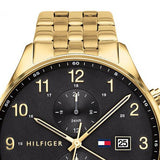 Tommy Hilfiger West Chronograph Quartz Black Dial Gold Steel Strap Watch For Men - 1791708 Buy Now By Tommy Hilfiger