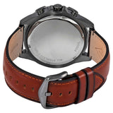 Fossil Garrett Chronograph Grey Dial Brown Leather Strap Watch for Men - FS5770 Buy Now By Fossil