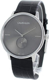 Calvin Klein Accent Black Dial Black Leather Strap Watch for Men - K2Y211C3 Buy Now By Calvin Klein