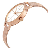 Calvin Klein Even White Dial Rose Gold Mesh Bracelet Watch for Women - K7B23626 Buy Now By Calvin Klein