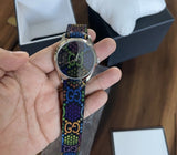 Gucci G Timeless Quartz Black Dial Black Leather Strap Watch For Women - YA1264146 Buy Now By Gucci