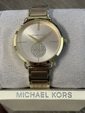 Michael Kors Portia Rose Gold Dial Two Tone Steel Strap Watch for Women - MK3706 Buy Now By Michael Kors