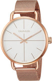 Calvin Klein Even White Dial Rose Gold Mesh Bracelet Watch for Women - K7B21626 Buy Now By Calvin Klein