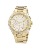 Michael Kors Camille Silver Diamonds Dial Gold Steel Strap Watch for Women - MK5756 Buy Now By Michael Kors