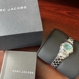 Marc Jacobs Amy Blue Dial Silver Steel Strap Watch for Women - MBM3274 Buy Now By Marc Jacobs