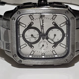 Fossil Inscription Multifunction Silver Dial Grey Steel Strap Watch for Men - BQ2657 Buy Now By Fossil