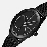 Calvin Klein Minimal Black Dial Black Mesh Bracelet Watch for Women - K3M5245X Buy Now By Calvin Klein