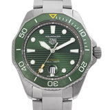 Tag Heuer Aquaracer Professional 300 Automatic Green Dial Silver Steel Strap Watch for Men - WBP208B.BF0631 Buy Now By Tag Heuer