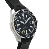 Tag Heuer Aquaracer Calibre 5 Automatic Black Dial Black Rubber Strap Watch for Men - WAY211A.FT6151 Buy Now By Tag Heuer