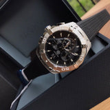 Tag Heuer Aquaracer Chronograph Black Dial Black Rubber Strap Watch for Men - CAY1110.FT6041 Buy Now By Tag Heuer