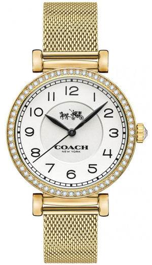 Coach Madison White Dial Gold Mesh Bracelet Watch for Women - 14502652 Buy Now By Coach