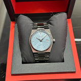 Tissot PRX Powermatic 80 Ice Blue Tiffany Dial Silver Steel Strap Watch for Men - T137.407.11.351.00 Buy Now By Tissot