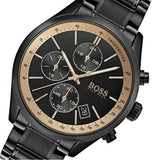 Hugo Boss Grand Prix Black Dial Black Steel Strap Watch for Men - 1513578 Buy Now By Hugo Boss