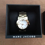 Marc Jacobs Amy White Dial Gold Steel Strap Watch for Women - MBM3056 Buy Now By Marc Jacobs