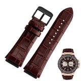 Guess Rigor Analog Brown Dial Brown Leather Strap Watch For Men - W0040G3 Buy Now By Guess