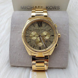 Michael Kors Janelle Chronograph Gold Dial Gold Steel Strap Watch For Men - MK8995 Buy Now By Michael Kors